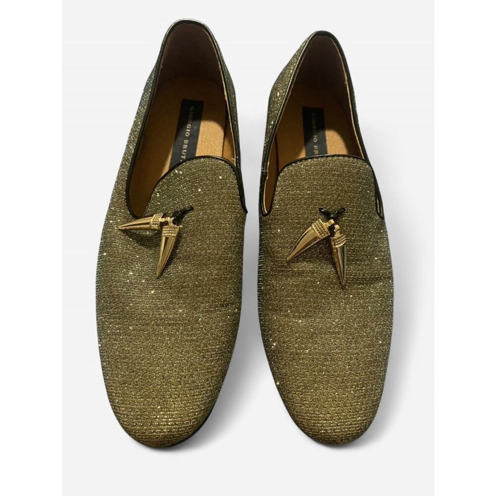Glamorous gold and silver Giorgio Brutini‎